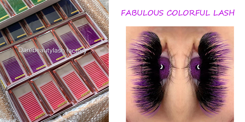  Colored Lash Extensions