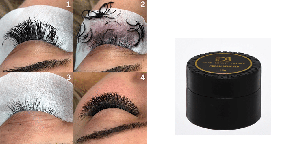 how to remove lash extensions